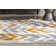 Arden Power Loom Yellow/Grey Rug