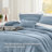 Bedsure Pinch Pleat Comforter Set Boho Bed-in-A-Bag Bedding Set with  Pillowcases for All Season-105529500-105529496