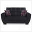 Causeuse convertible rembourrée avec rangement, polyuréthane noir-940808394