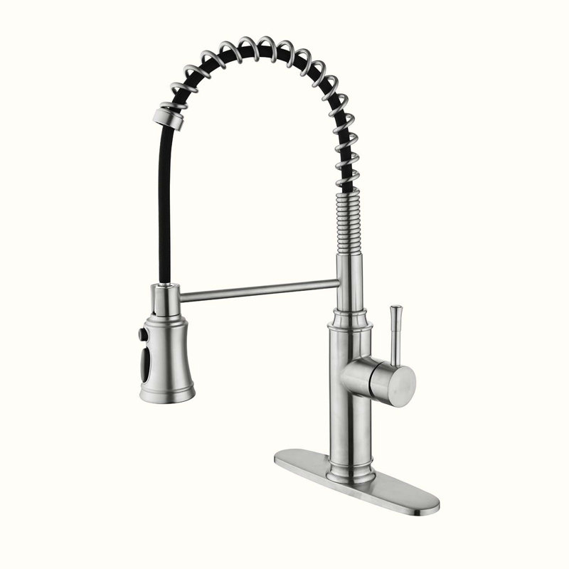 HOOSENG Pull Down Touch Kitchen Faucet, Brushed Nickel