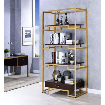 Yumia Bookshelf In Gold