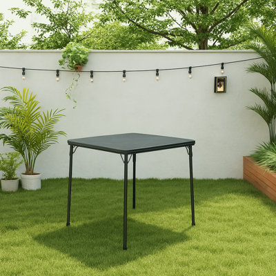 Table de patio d'extérieur pliante 34 po Fern