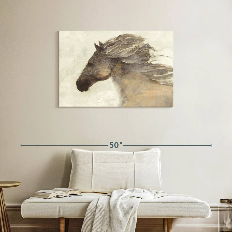 Brampt Abstract Horse, 24" H x 36" W