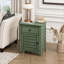 Transitional Antique Green Nightstand | Space-saving Wood End Table With Storage Drawer And Cabinet | 25" H Bedside Accent Table | Gift Idea