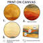 Orange, jaune, montagne abstraite, paysages, montagnes, art mural-841361698-1012510362