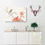 Bunting Bird & Orange Flowers by Numata Kashu - Wrapped Canvas Painting-55314823
