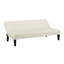 Futon, canapé-lit capitonné à dossier convertible en similicuir de 66,1 po Mercia-67506546