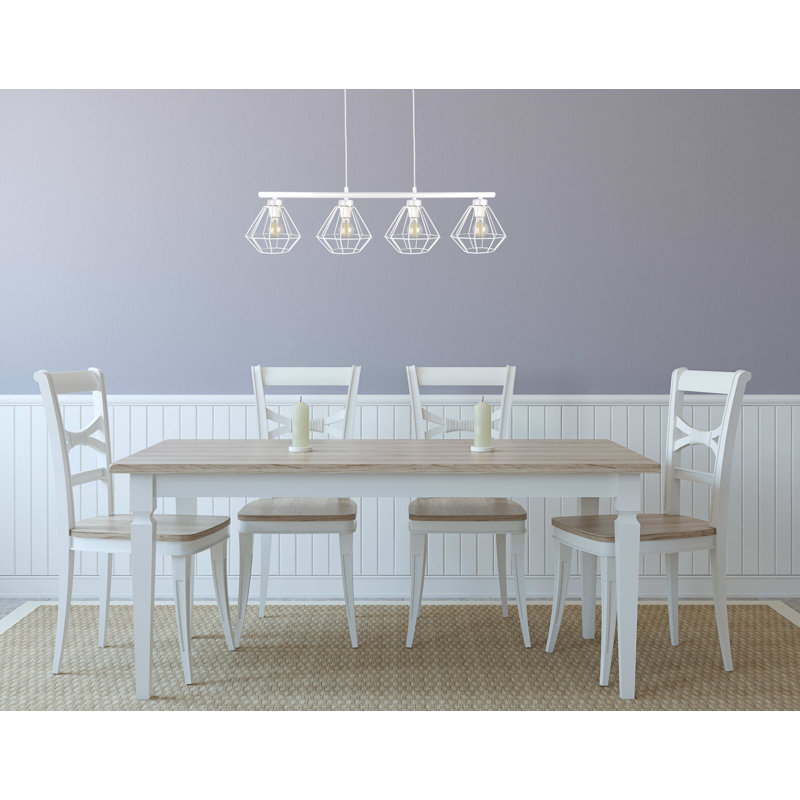 Richboro 4 - Light Kitchen Island Pendant, White, White