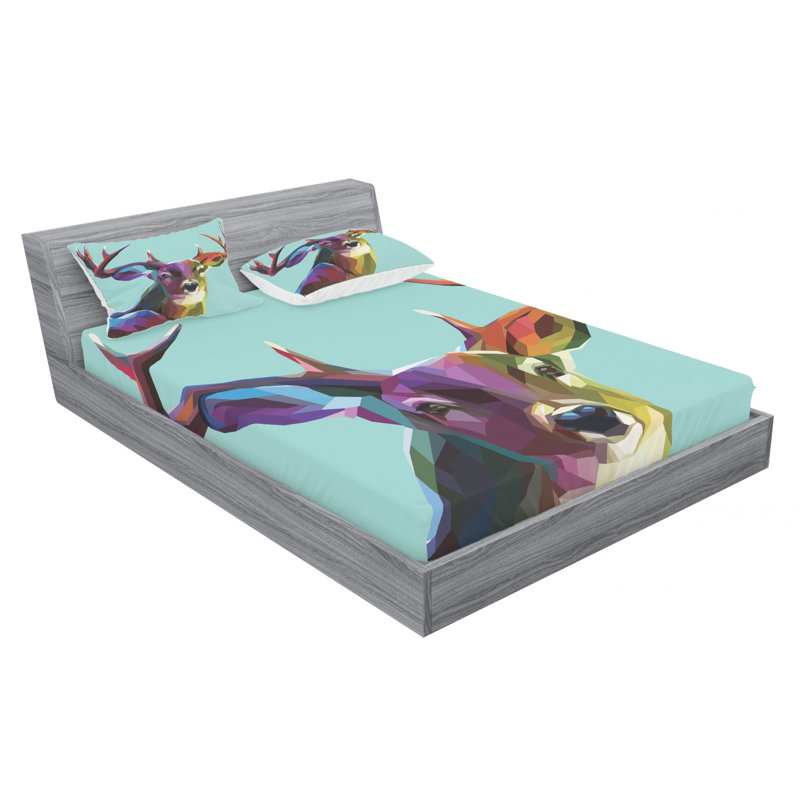 Microfiber Sheet Set, Queen Sheet Set with Fitted Sheet