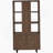 3-Shelf Bookcase With Slatted Doors