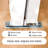 Sliding Door–5 Lite Frosted Glass Panel Design White MDF With Built-In Handles & Smooth Sliding Hardware-111767826