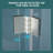 32"W X 72"H Fold Frameless Shower Door With Tempered Glass-114613429