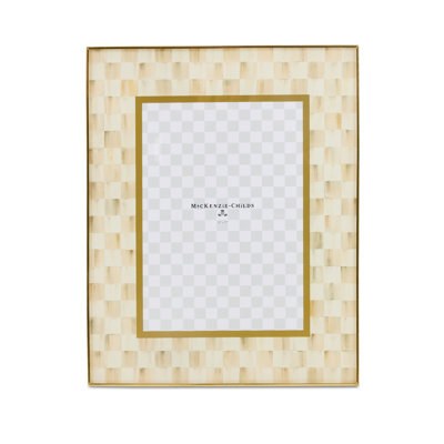 Mocha Check Glass Frame