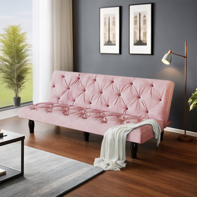 66" Velvet Sofa Bed
