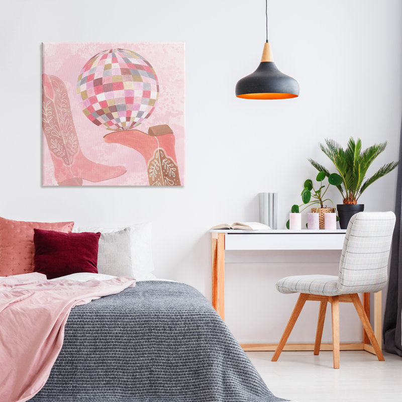 Art mural sur toile Cowgirl, H 36 po x l 36 po