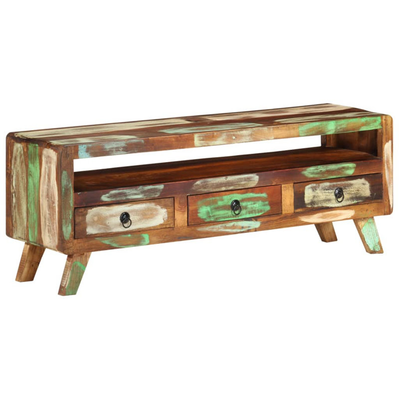 Poitier Unfinished TV Stand, Multicolour