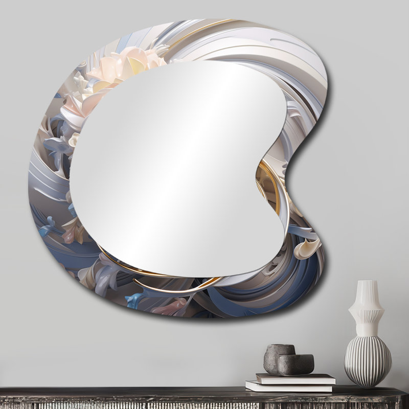 Miroir mural asymétrique Florana, 27 po x 27 po