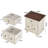 20.47"Vintage Nightstand With 2 Drawers And Roman Column Legs, Solid Wood Bedside End Table, Bedside Cabinet For Bedroom, Living Room-115293793-115293794