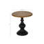 Table d'appoint en bois de noyer récupéré avec placage de frêne fascinant et base attrayante