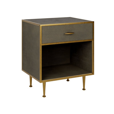 Hampton 56cm W Metal Bedside Table