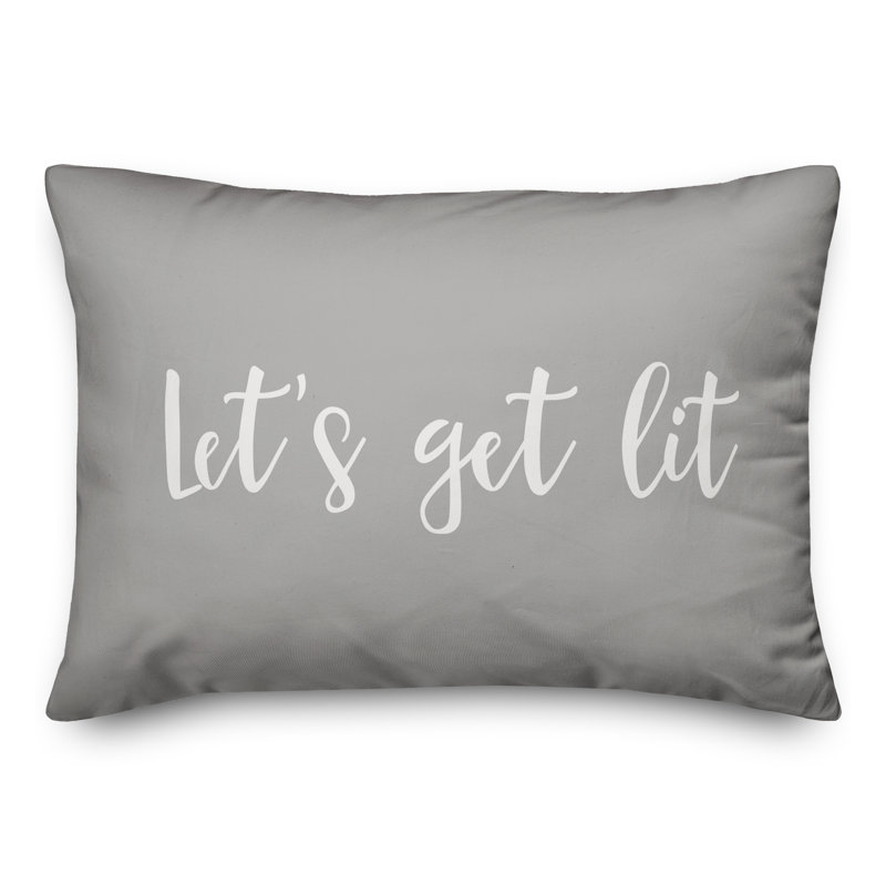 Reversible Throw Pillow, Gray