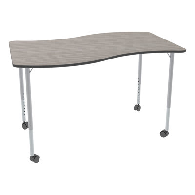 Table d'activité à hauteur ajustable avec roulettes Structure Series Wave