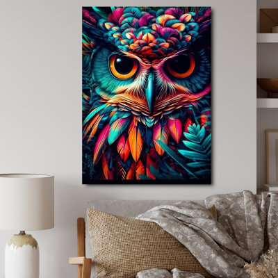 Portrait d'un hibou rusé