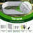 White Metal Oval Raised Garden Bed Planter Box For Planting Vegetables Flowers Herb (72 In. L X 36 In. W X 24 In. H)-1459684078