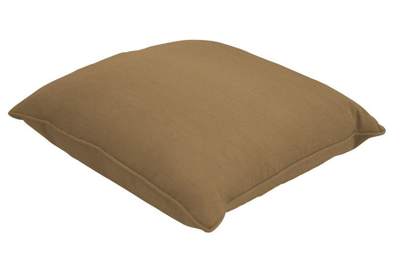Sunbrella Lumbar Pillow, 18" H x 12" W, Spectrum Caribou Sunbrella® Plainweave
