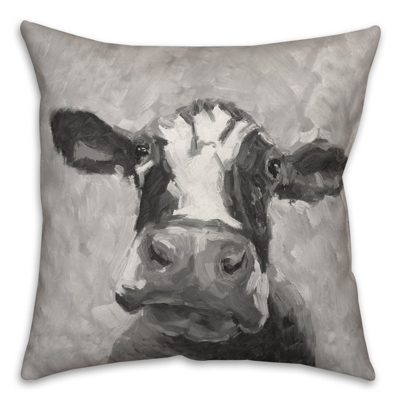 Outdoor Reversible Throw Pillow, Gray