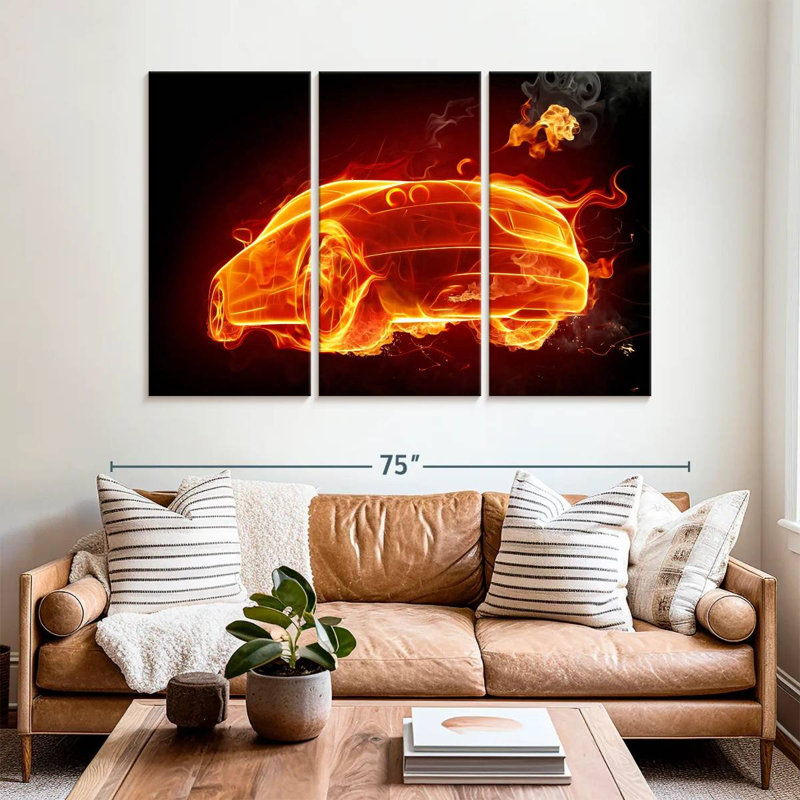 Mehar Fire Car, 42" H x 65" W