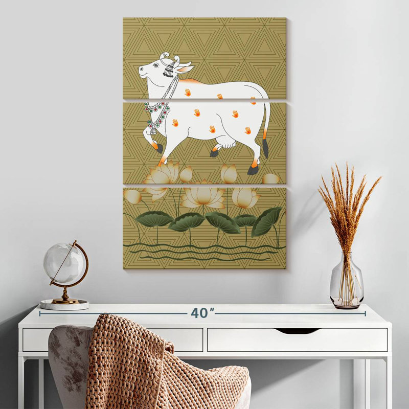Brampt Framed Cow, 32" H x 20" W