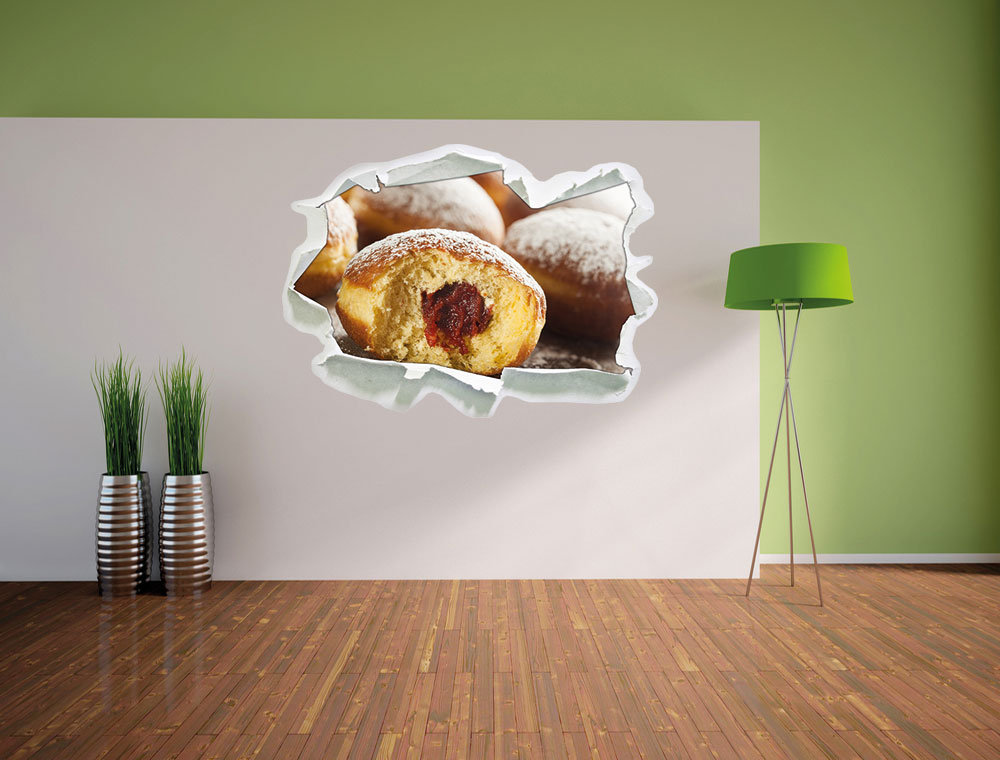 Wandtattoo Lecker gefüllte Krapfen