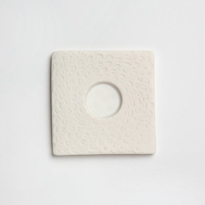 French 4.3'' Porcelain Square Saucer