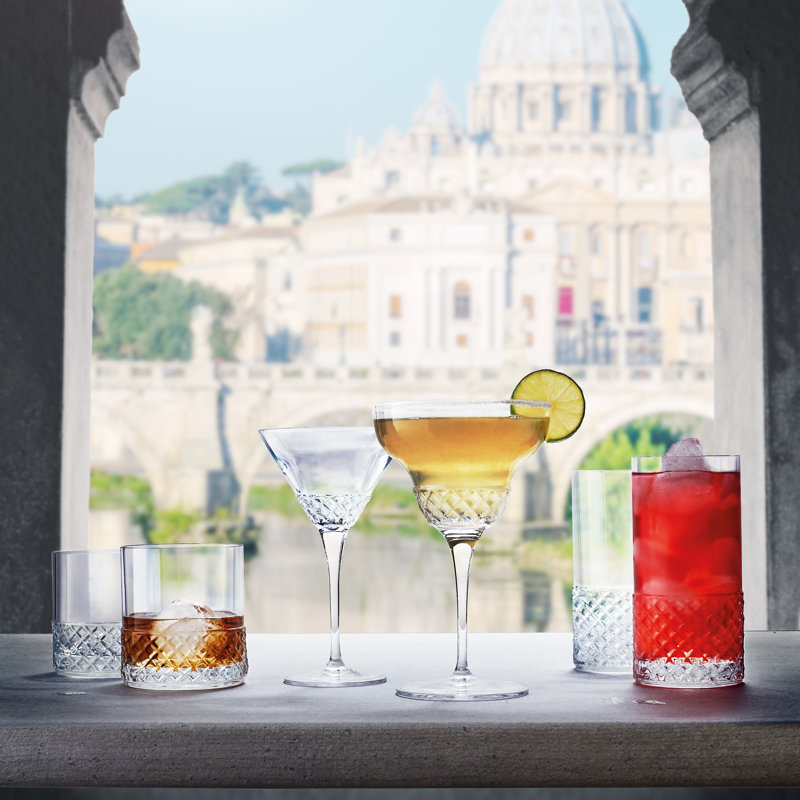 Roma 1960 7.5 oz. Martini  Glasses (Set of 4)