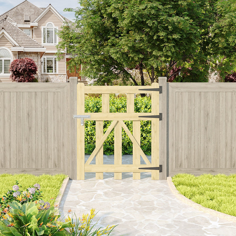 Chesnut Wood Gate, 90cm H x 76cm W x 5cm D