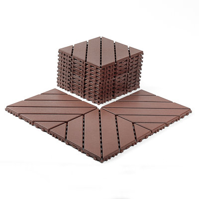 Carreaux de terrasse en plastique emboîtables