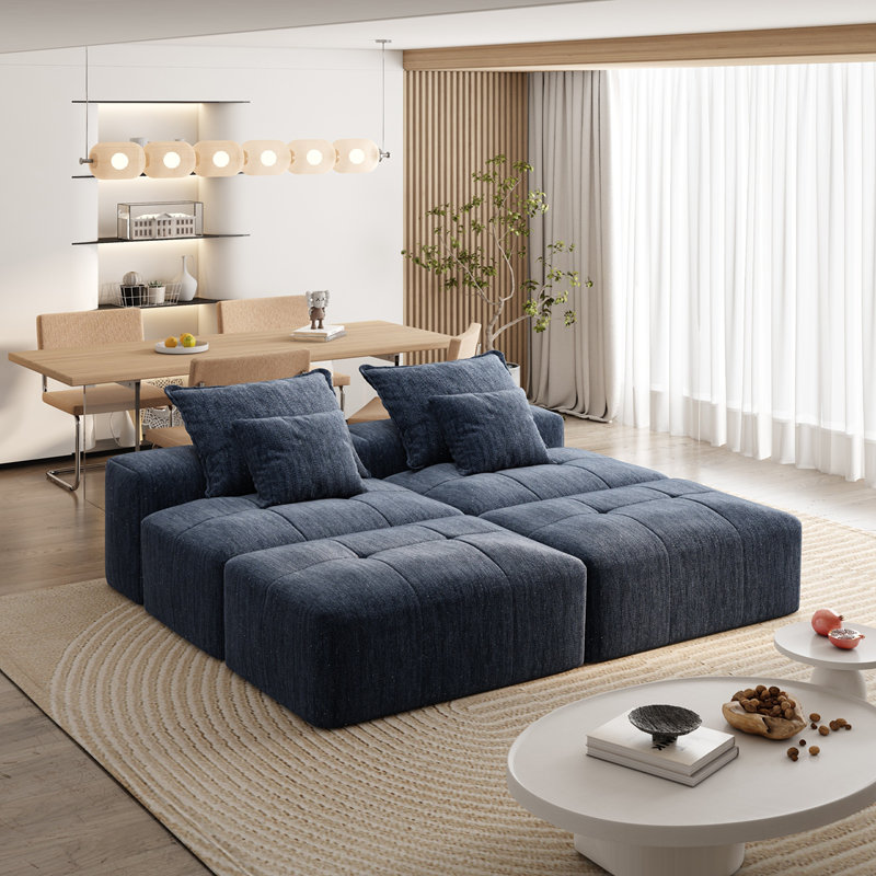 Canapé modulaire surdimensionné Modern, Bleu
