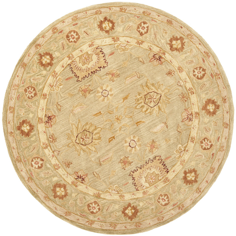 Tingley Hand Tufted Wool Oriental Rug, Round 4'