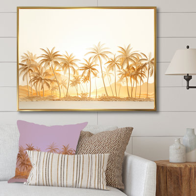 " Golden Grove Palm Tree Shadows I "