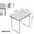 80cm Rectangular Adjustable Folding Table