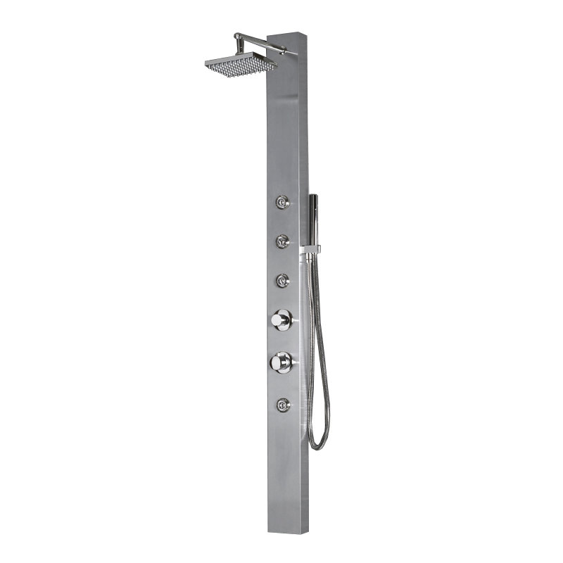70'' Shower Panel with Dual Shower Head, Handheld Shower Head, Rain Shower Head