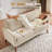 Loveseat Sofa Mid Century Modern Small Couches For Small Spaces, Upholstered Small Couch For Bedroom,Comfy Couch With Spring Cushion,Tool-Free Assembly-59514340-59514337