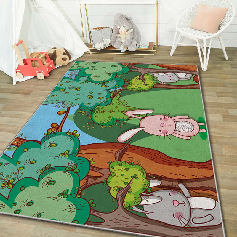 Luxurious Carpet, 100% Polyester, 70.9 x 110.2 inches | 740 g/m², Non-Slip Felt Dot Underside, Laminated Sponge for Comfort | Antibacterial, Easy to Clean, Machine Washable | Perfect for Living Room & Bedroom Décor