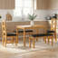 Oak Solid Wood Dining Set-367918912-367918916-367918938-367918940-367918942