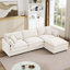 Canapé modulaire en L avec repose-pieds amovible-2117238831