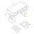 Transitional Computer Desk, Rectangular Office Desk With Storage Drawers-235078946