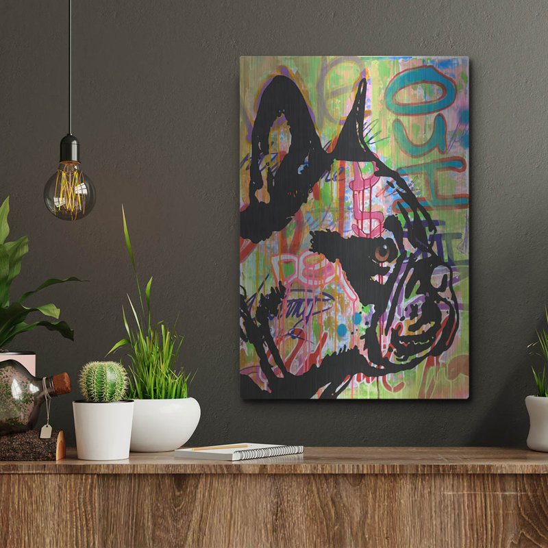«Indelible Frenchie» par Dean Russo, H 16 po x l 12 po