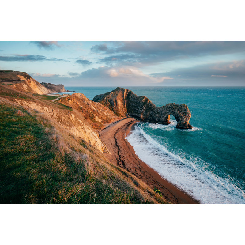 Durdle Door UK by Andreknot - Wrapped Canvas Print, 30cm H x 46cm W