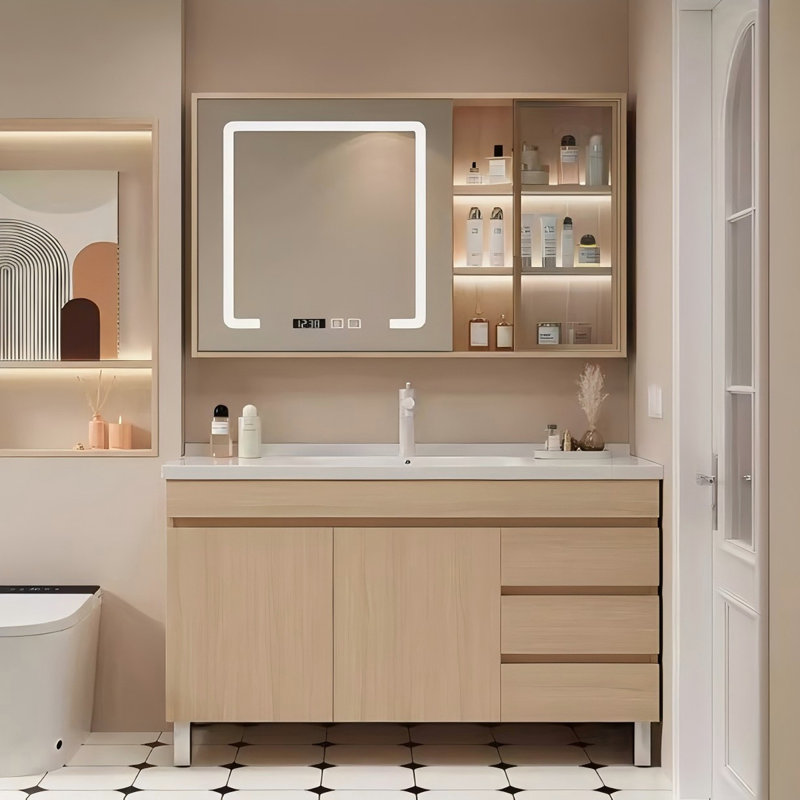 Meuble-lavabo autoportant 48,03 po avec miroir, 48"